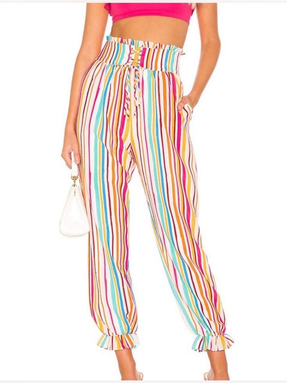 Tularosa Revolve Lois Pant in Multi Stripe
